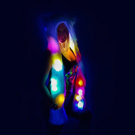 Rave LED Hood Scarff For EDM Festivals