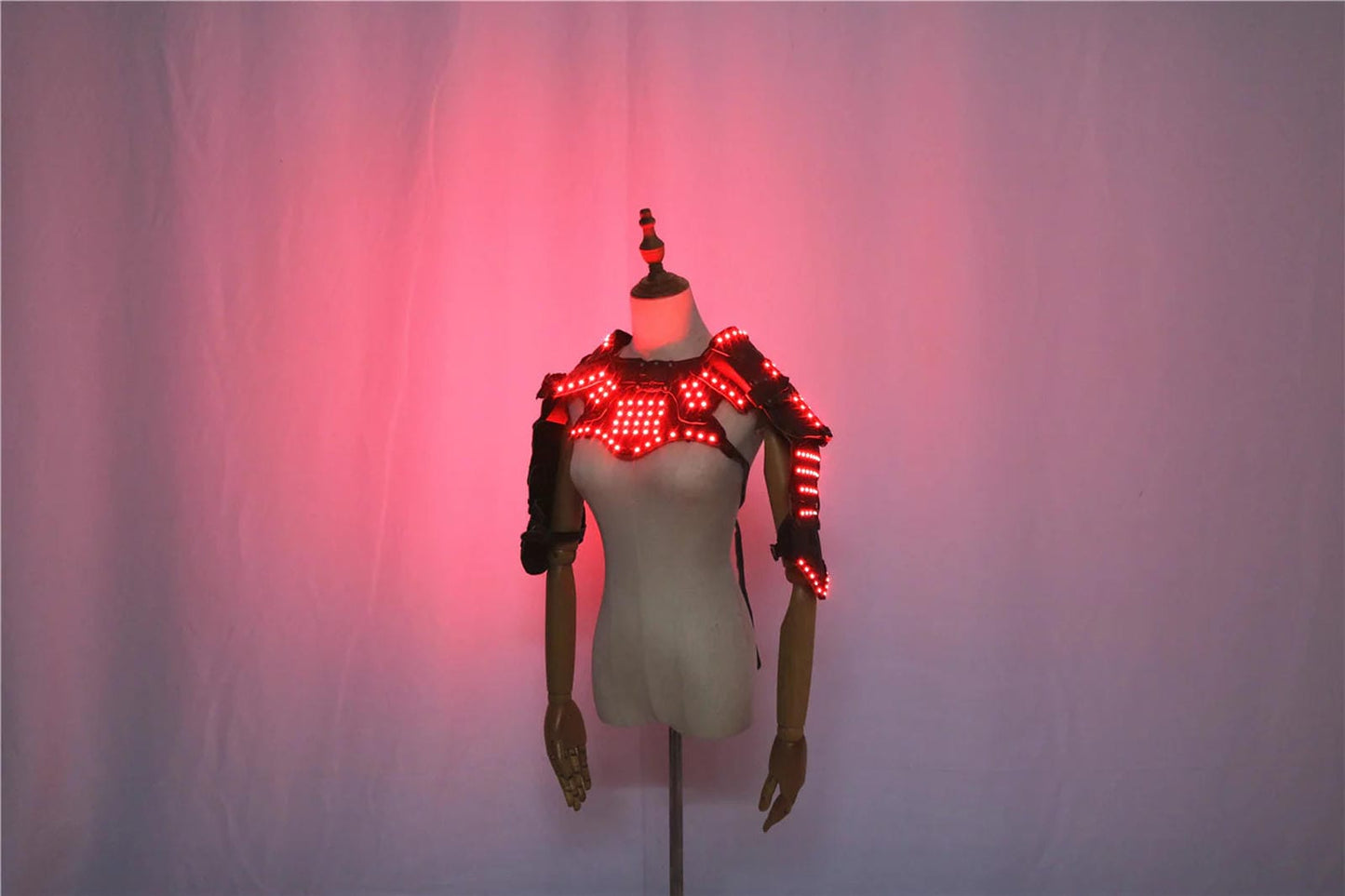 Glowing LED Clothes Armor Leather For Raves And EDM Music Festivals