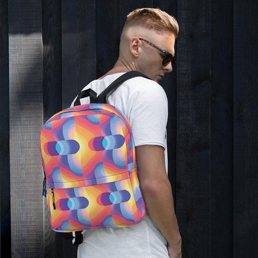 Abstract Music Festival Backpack - Perfect for Raves