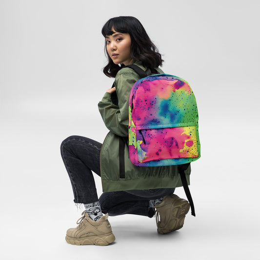 Colorful Tie-Dye Festival Backpack for EDM Lovers