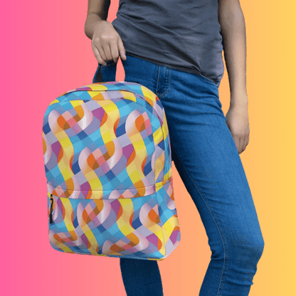 Abstract Festival Backpack - The Ultimate Companion for Your Rave Adventures