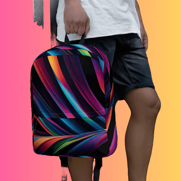 Neon Swirl EDM Festival Backpack – Your Ultimate Rave Companion