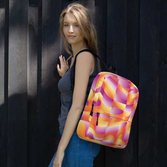 Playful Abstract Backpack for EDM Festivals