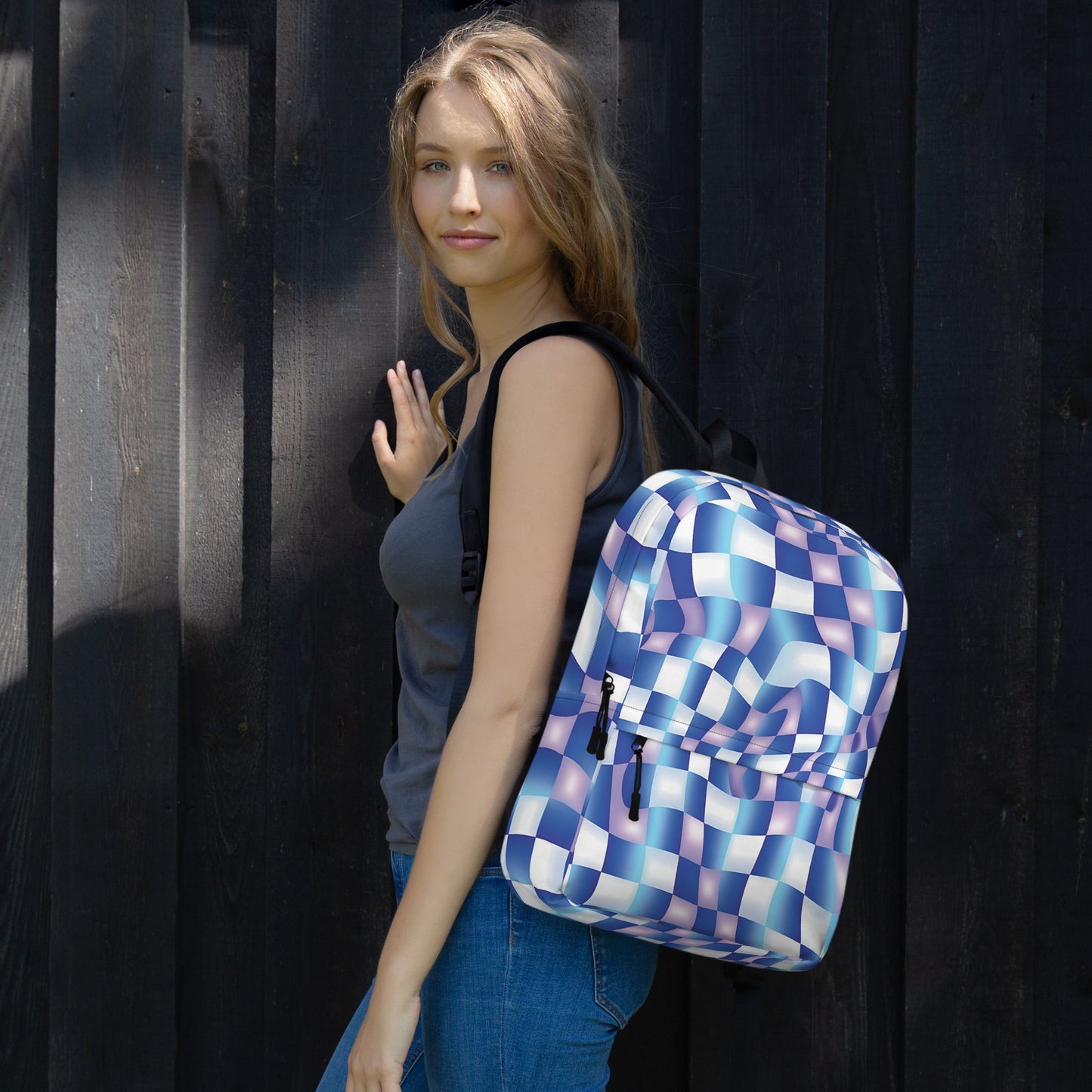 Playful Abstract Backpack for Festivals