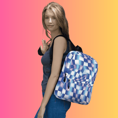 Vibrant Abstract Festival Backpack for EDM Lovers