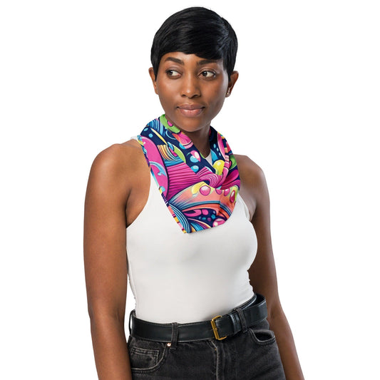 Playful Abstract Bandana for Raves & Festivals