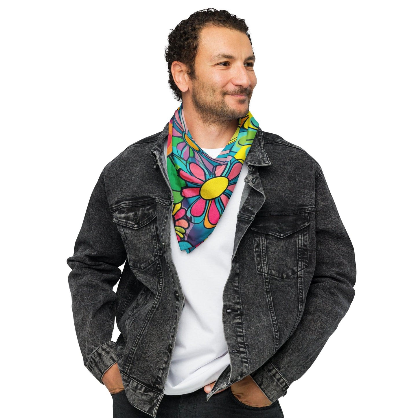 Playful Hippie Bandana for Festivals and Raves