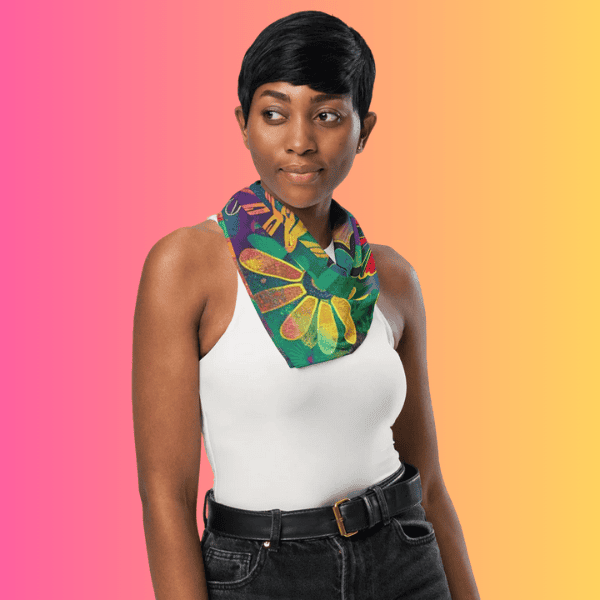Vibrant Hippie Bandana for Festivals and Raves