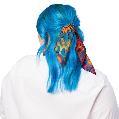 Vibrant Groovy Hippie Bandana for Raves & Festivals