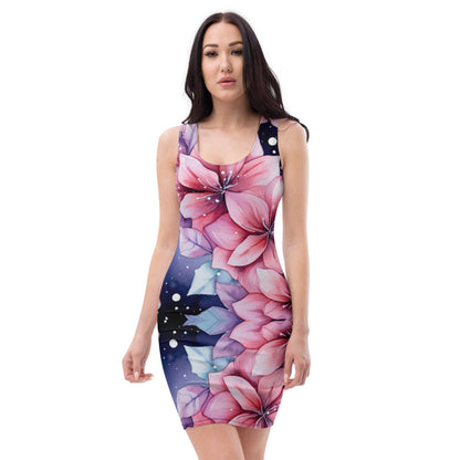 Vibrant Flower Bodycon Dress for Festivals