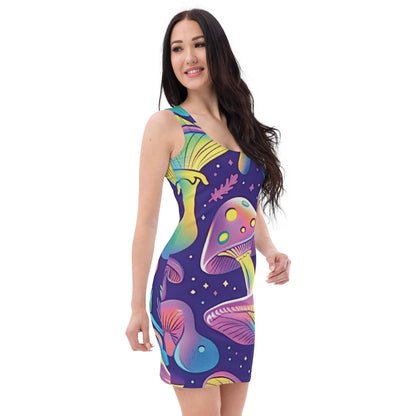 Mushroom Bodycon Dress for Festivals