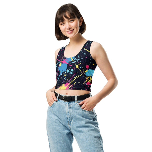 Paint Splatter Crop Top - Festival Ready Style