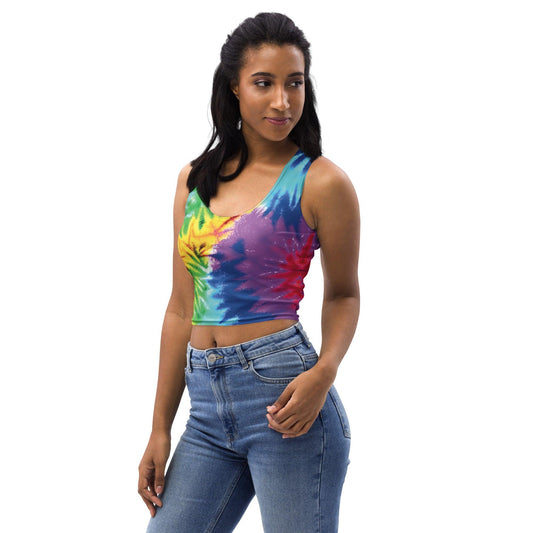 Vibrant Tie-Dye Crop Top for Festival Fashion