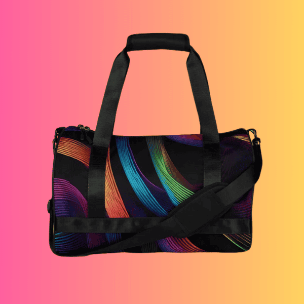 Neon Swirl Festival Travel Bag