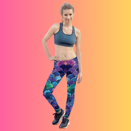 Mermaid Scale Leggings for Rave & Festival