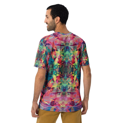 Vibrant Trippy Abstract EDM Men's T-Shirt