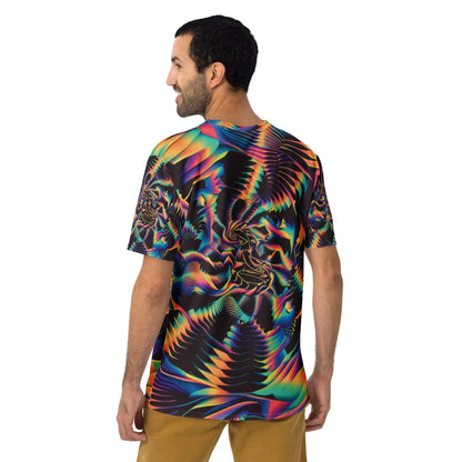 Trippy Abstract Men's T-Shirt for EDM Festivals