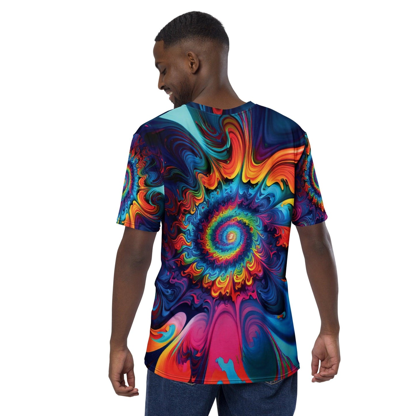 Vibrant Tie-Dye Men's T-Shirt for Festivals