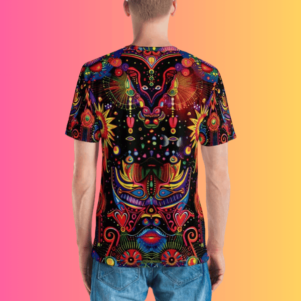 Psychedelic Vibes Men's T-Shirt - Essential Festival Gear for EDM Lovers