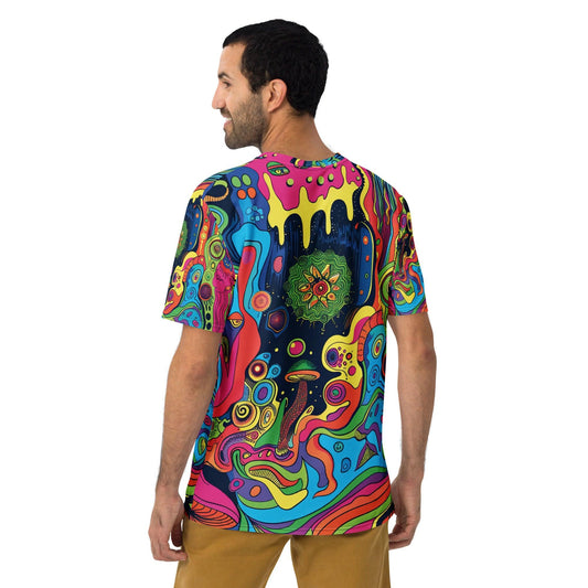 Trippy Abstract Men's T-Shirt for Rave & Festival