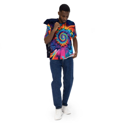 Vibrant Tie-Dye Men's T-Shirt for Festivals