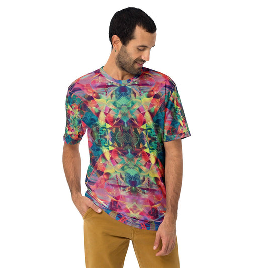 Vibrant Trippy Abstract EDM Men's T-Shirt