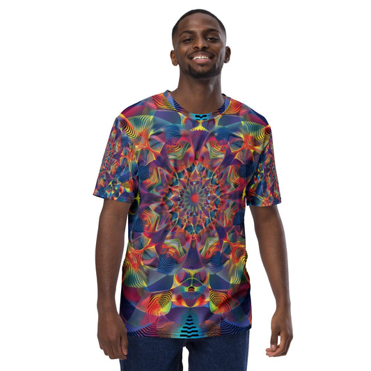 Trippy Abstract Men's Festival T-Shirt