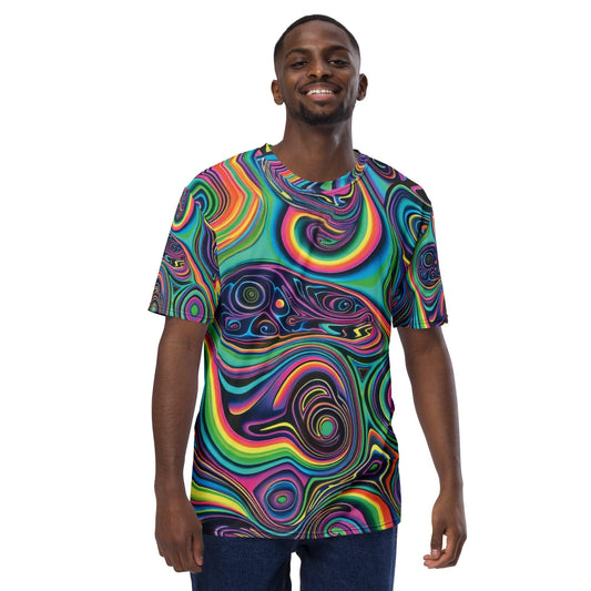 Trippy Abstract Men's T-Shirt for Raves & Festivals