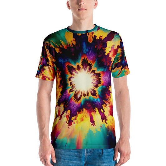 Vibrant Tie-Dye Men's Festival T-Shirt