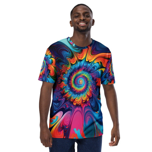 Vibrant Tie-Dye Men's T-Shirt for Festivals