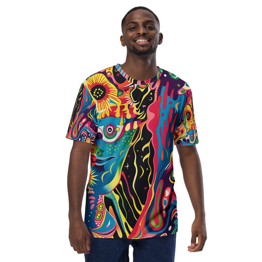 Trippy Abstract Men's Festival T-Shirt