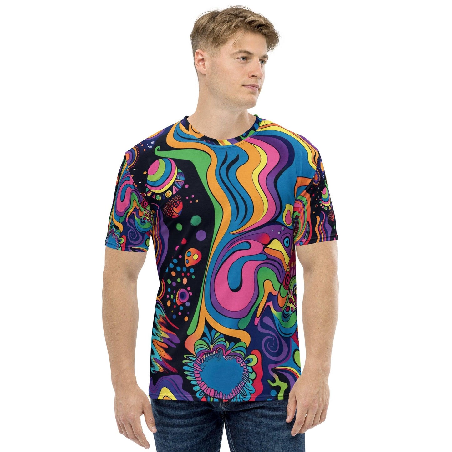 Trippy Abstract Men's Festival T-Shirt