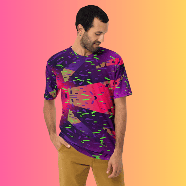 Men's Vibrant Festival Vibe T-Shirt for EDM Enthusiasts