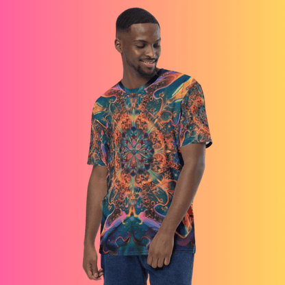 Psychedelic Festival Vibes Men's T-Shirt for EDM Lovers