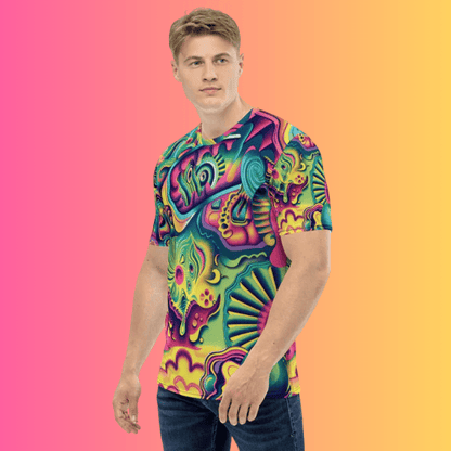 Psychedelic Abstract Rave Vibe T-Shirt for EDM Lovers