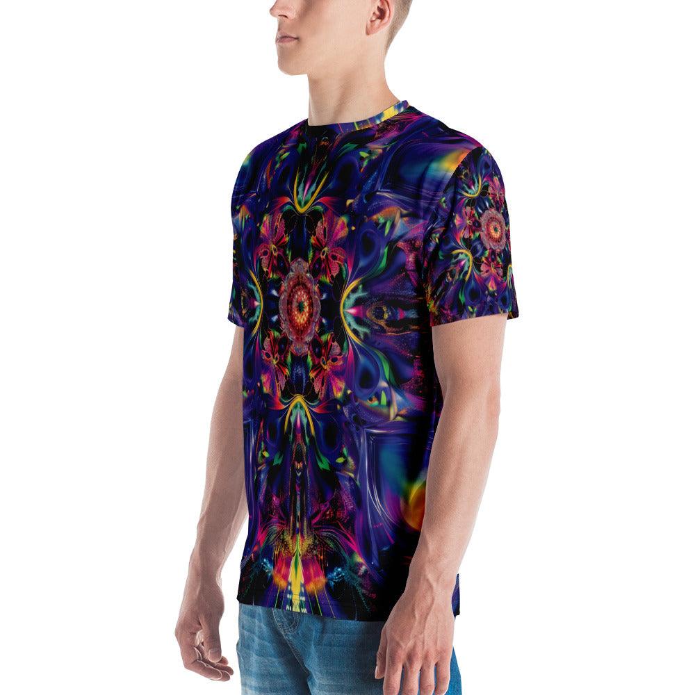 Trippy Abstract EDM Men's Festival T-Shirt