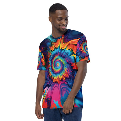 Vibrant Tie-Dye Men's T-Shirt for Festivals