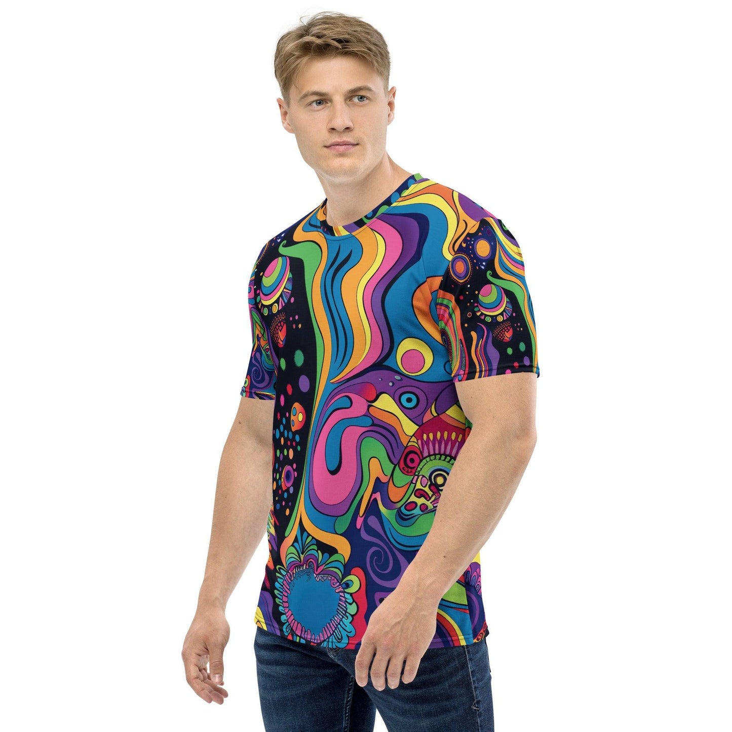 Trippy Abstract Men's Festival T-Shirt