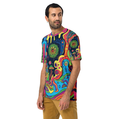 Trippy Abstract Men's T-Shirt for Rave & Festival