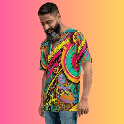 Vibrant Men's Festival T-Shirt for Rave Lovers