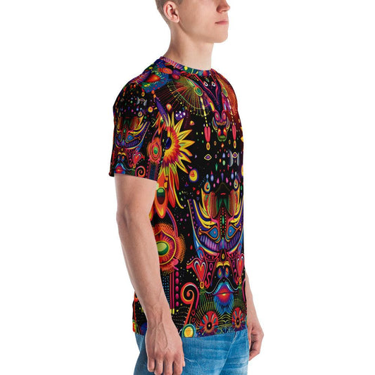 Trippy Abstract Men's T-Shirt for EDM Fans