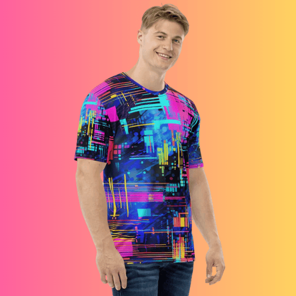 Men's Vibrant Festival Vibe Tee - Perfect for Raves and Outdoor Festivals