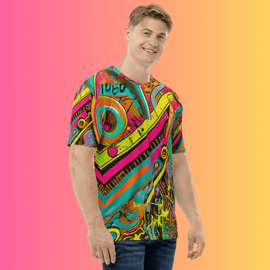 Vibrant Men's Festival T-Shirt for Rave Lovers