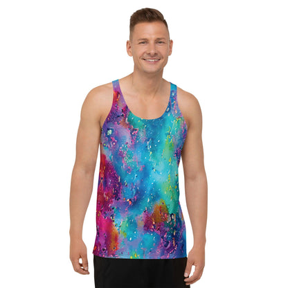 Vibrant Unisex Festival Tank Top - Soft and Playful Fit