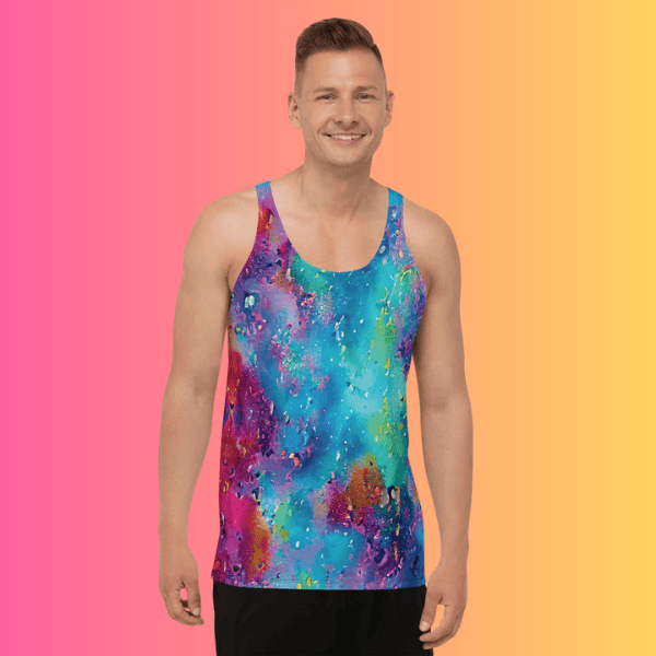 Vibrant Festival Tank Top - Soft & Playful Fit for EDM Adventures