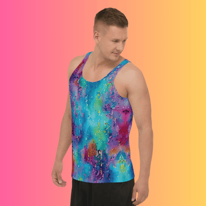 Vibrant Festival Tank Top - Soft & Playful Fit for EDM Adventures
