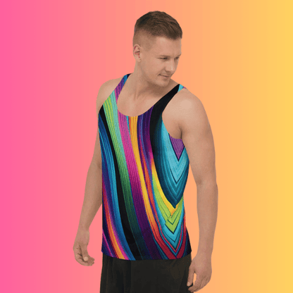 Vibrant Festival-Ready Unisex Tank Top for Rave Vibes
