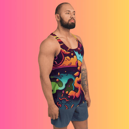Vibrant Festival Tank Top - Stand Out in Style for Raves and Music Festivals