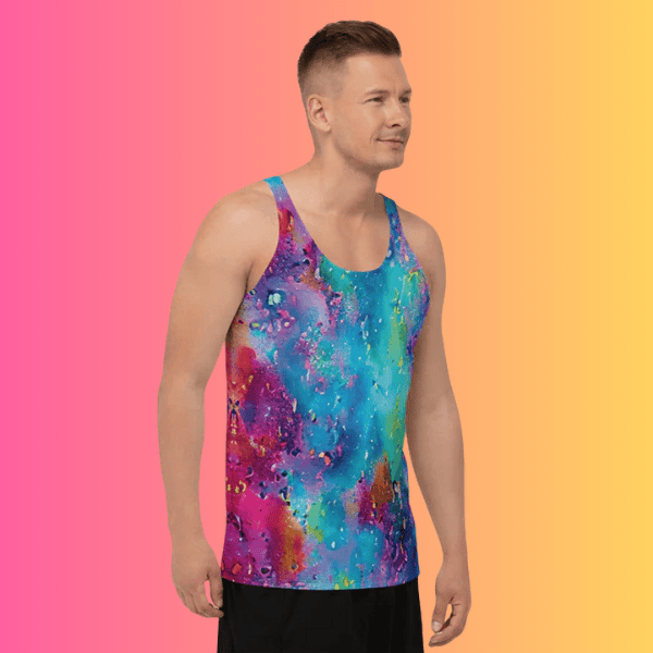 Vibrant Festival Tank Top - Soft & Playful Fit for EDM Adventures