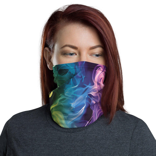 Rainbow Smoke Neck Gaiter - Festival Essential